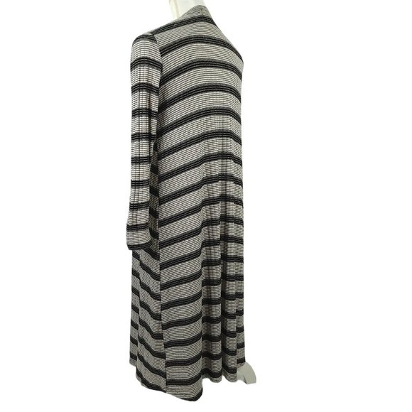 LuLaRoe Striped Open Front Cardigan Sweater Duster Womens Size XS Pockets - Picture 9 of 14
